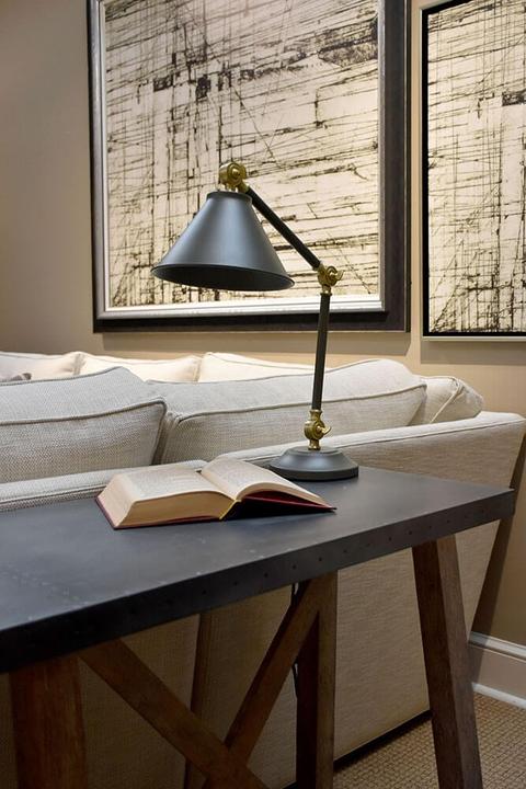 Image du produit Elstead Lighting Provence Element Lampe de table E27 Gris foncé, laiton vieilli (E27)