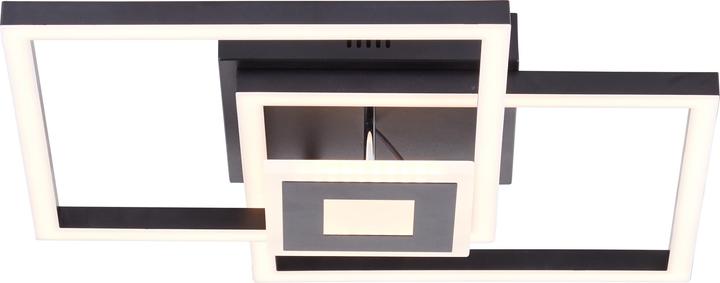 Actual product image Brilliant BRE-Light Bray LED Ceiling Light 40x40cm Black Metal/Plastic 22 W LED in (2900 lm)