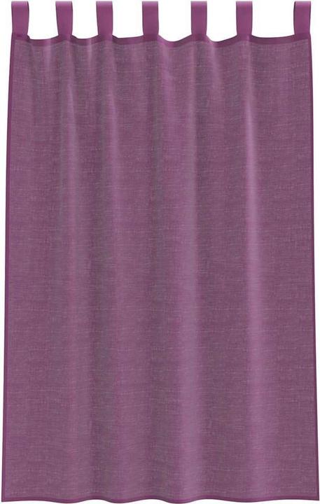 Image du produit VidaXL Rideaux en voile avec poches pour tringles 2 pcs. Violet (140 x 175 cm)