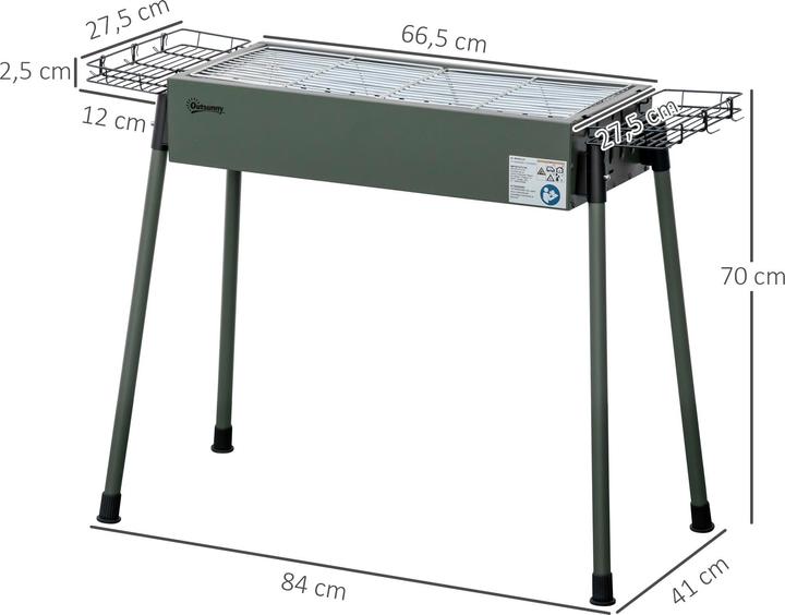 Produktbild Outsunny Holzkohlegrill (66.50 cm)