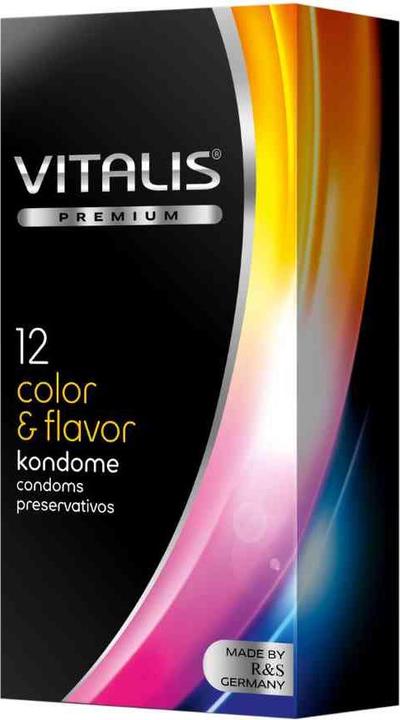 Produktbild Vitalis Kondom color & flavor, 12er Packung (12 Stk.)