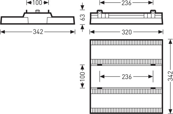 Immagine prodotto Trilux Proiettore per interni a LED (12300 lm)