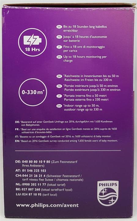 Produktbild Philips Avent Audio Premium (Babyphone Audio, 330 m)