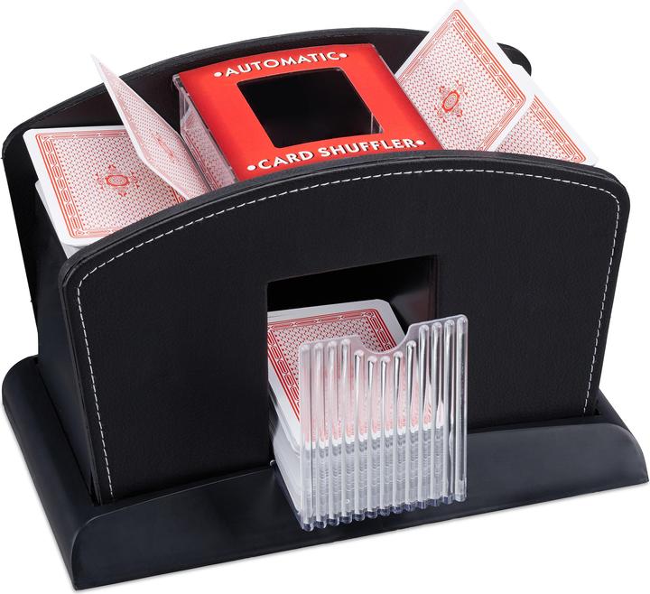 Immagine prodotto Relaxdays Mescolatore Automatico di Carte da Gioco, 4 Mazzi