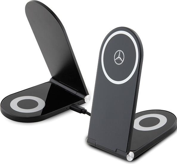 Actual product image Mercedes składana ład. indukcyjna 2w1 MEMFBGSLK 15W czarny/black Silver Star MagSafe (15 W)