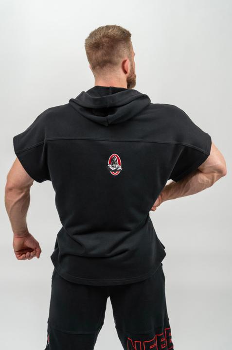 Actual product image Nebbia Hooded T-shirt Gym Rag top Champion 706 - black (XXL)