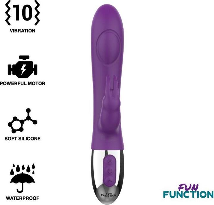 Fun Function Vibratore Rabbit "Combi Double Tapping