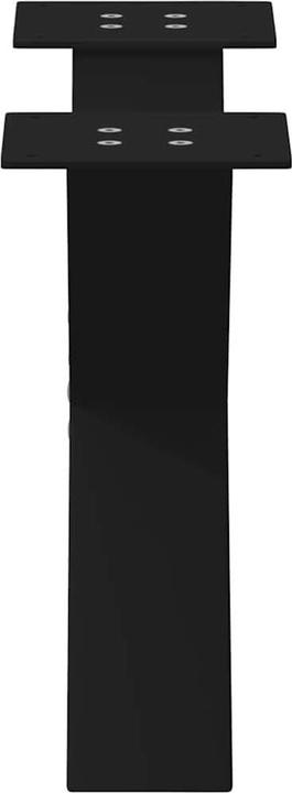 Actual product image VidaXL Coffee table legs X-shape 2 pcs. black 60x(30-31) cm steel table leg