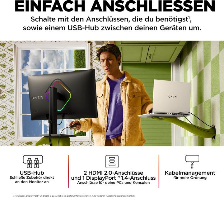 Produktbild HP Omen 27s (1920 x 1080 Pixel, 27")