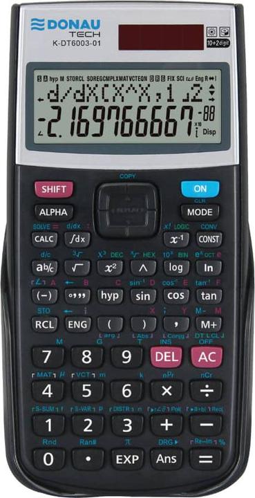 Productafbeelding Donau Wetenschappelijke zakrekenmachine TECH, 401 functies, 164x84x19 mm, zwart (Batterijen, Zonnecellen)