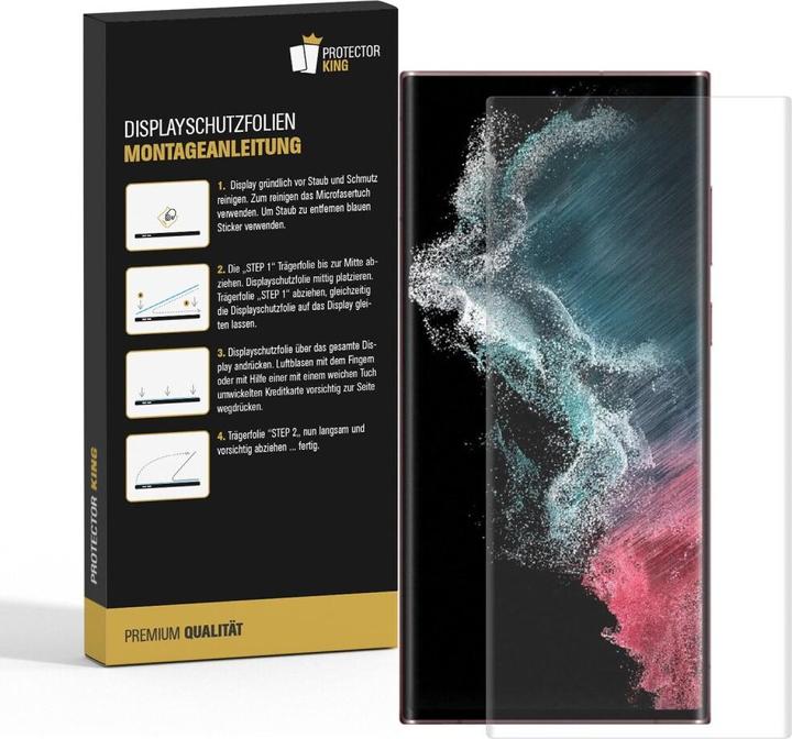 Produktbild Protectorking 4x 9H Panzerglas flexibel HD Klar (4 Stück, Samsung Galaxy S23 Ultra)