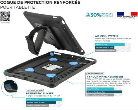Actual product image Mobilis PROTECH FR tablet case GalaTab Active3-power bo (Galaxy Tab Active 3)