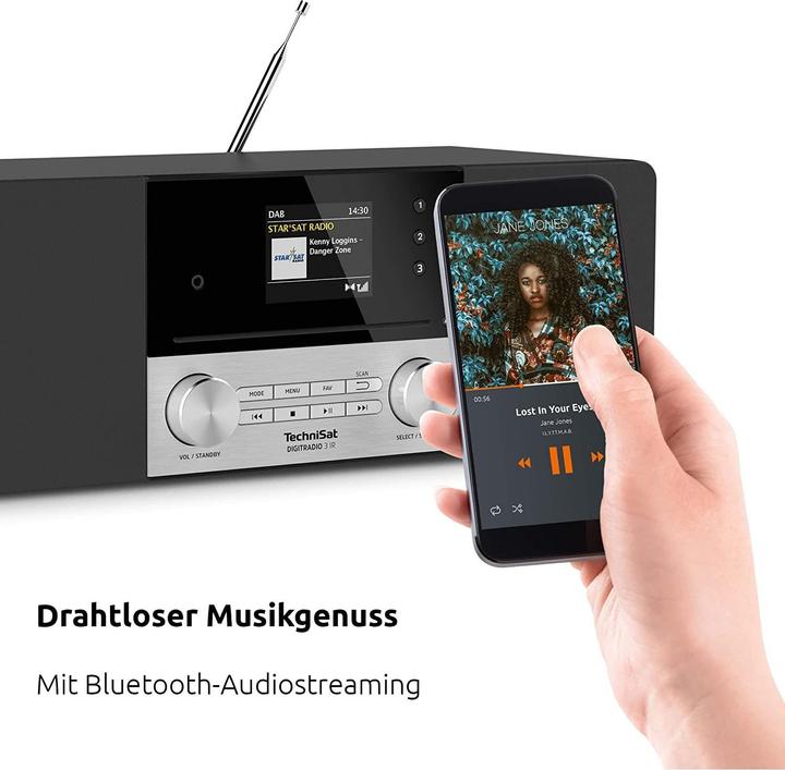 Produktbild TechniSat DigitRadio 3 IR (Internetradio, DAB+, FM, Bluetooth, WLAN)