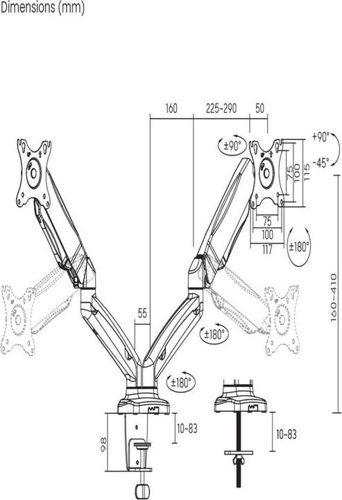 Produktbild SpeaKa Professional SP-MM-910 (Tisch, 32")
