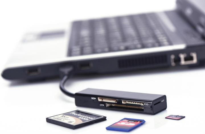 Actual product image ednet USB 3.0 multi card reader (USB 3.0)