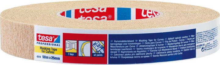 Produktbild tesa Maler Krepp 4319 Papierabdeckband, 15 mm x 50 m (15 mm)