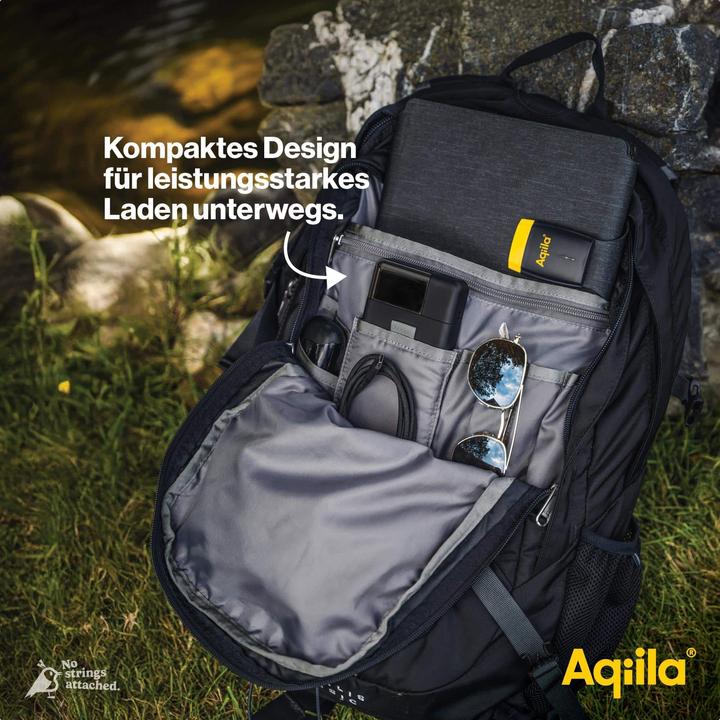 Actual product image Aqiila Powerbird B20B+ - Powerbank 20000 mAh, 65W - Black (20000 mAh, 65 W, 74 Wh)