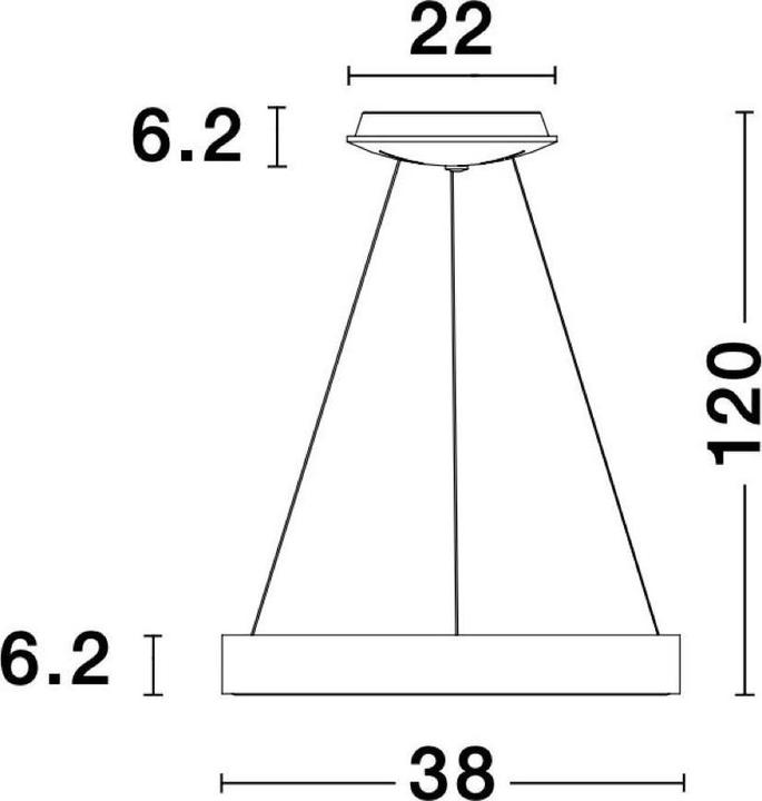 Actual product image Nova Luce Rando Thin (1950 lm)