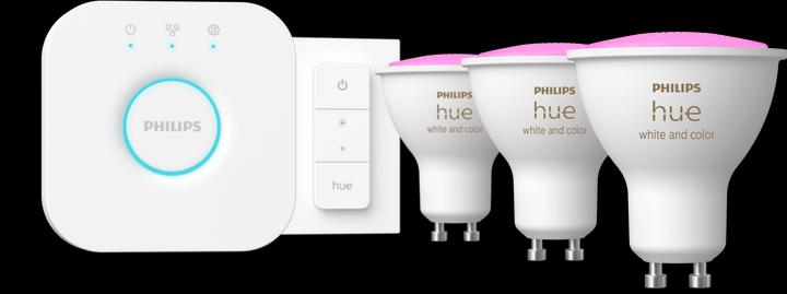 Immagine prodotto Philips Hue Starter set White & Color Ambiance (GU10, 5.70 W, 350 lm, 3 x, G)