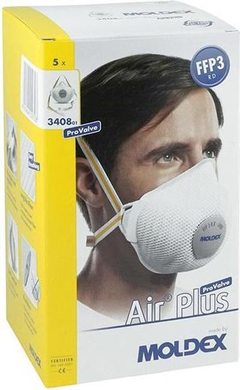 Produktbild Moldex Air Plus Provalve Ffp3 R D Wiederverwendbare Maske (FFP3 R D, 5 x)