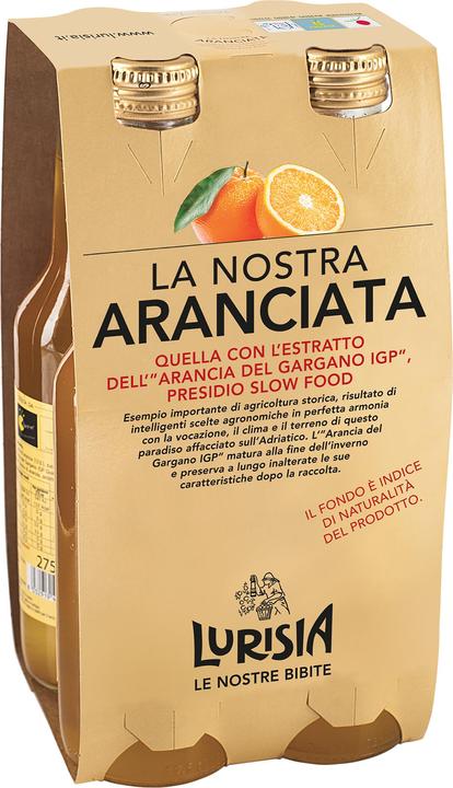 Actual product image Lurisia La Nostra Aranciata (4 x 27.5 cl)