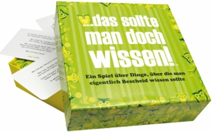 You should know that! (German)