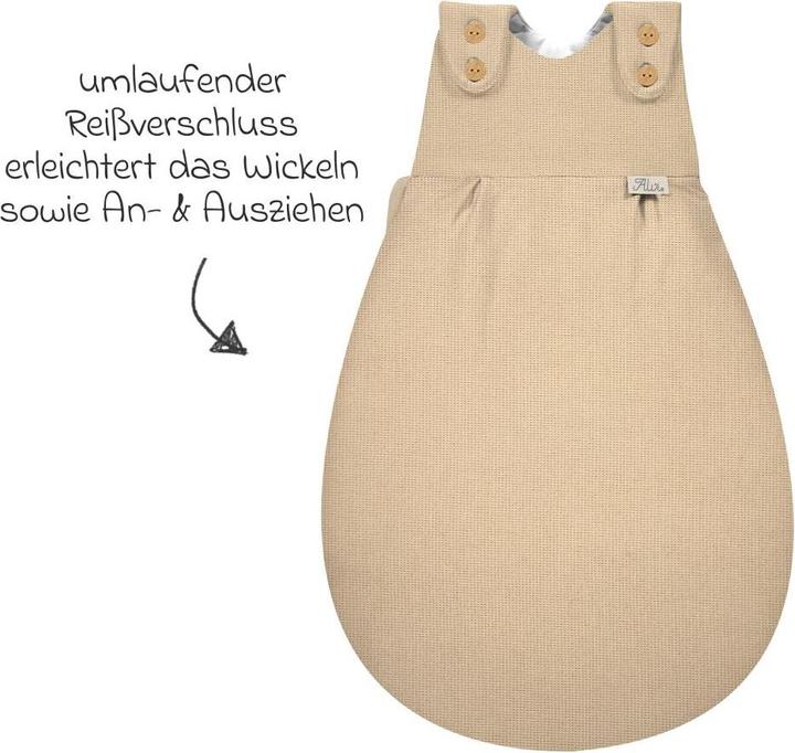 Produktbild Alvi Schlafsäcke Baby-Mäxchen Aussensack - Waffelpique - Gr. (2.5 TOG)