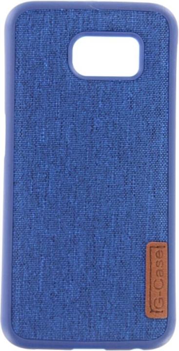 Produktbild OEM Silicone Case Textile for Samsung S6 blue (Samsung Galaxy S6)