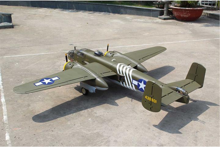 Actual product image Seagull Models ( SG-Models ) B-25 MITCHELL GIANT SCALE ARF 2,4M MIT ELEKTR. EINZIEHFAHRWERK, matt
