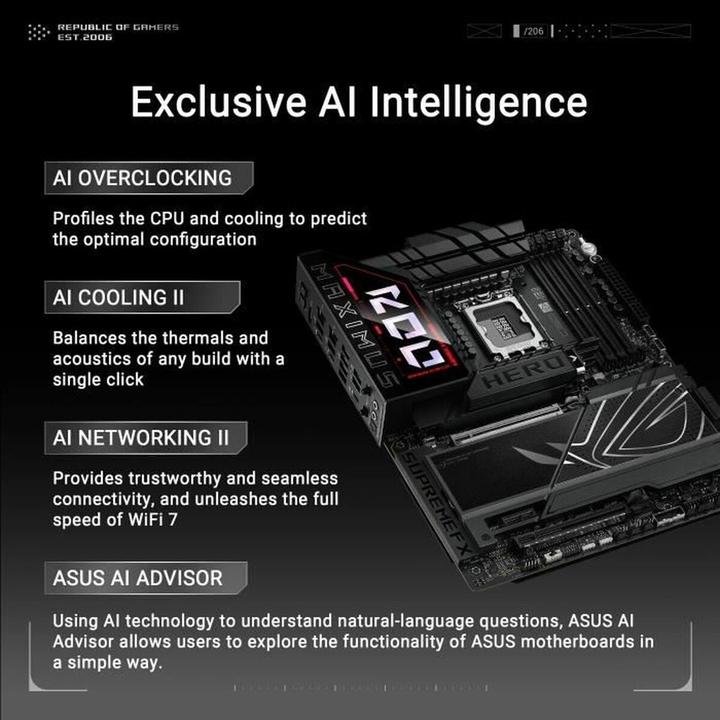 Immagine prodotto ASUS ROG MAXIMUS Z890 HERO (LGA 1851, Intel Z890, ATX)