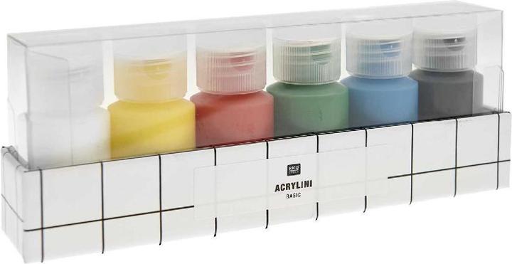 Produktbild Rico Design Acrylini Set Basic, 6 x 22 ml.800150 (Acrylini Set Basic, 6 x 22 ml, 132 ml)