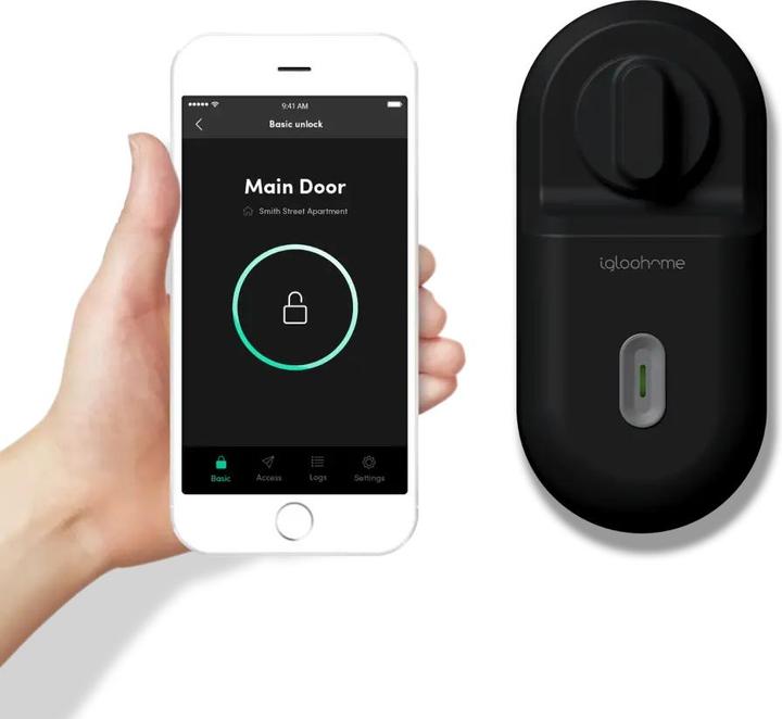 Actual product image Igloohome Retrofit Lock + Bridge