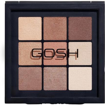 Actual product image Gosh Eyedentity Vegan Eyeshadow Palette with 9 Perfectly Matched Colours in Matte and Metallic 004 Be (004 Be Here)