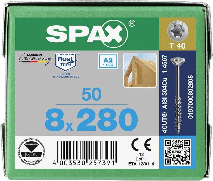 Productafbeelding Spax Houtbouwschroeven (50 Schroeven per stuk)