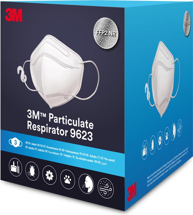 Actual product image 3M Respirator mask 9623 (FFP2, 3 x)