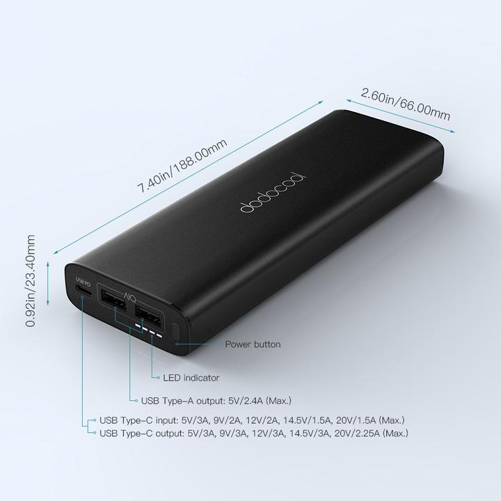 Produktbild Dodocool Dp13 (20100 mAh, 45 W, 74.37 Wh)