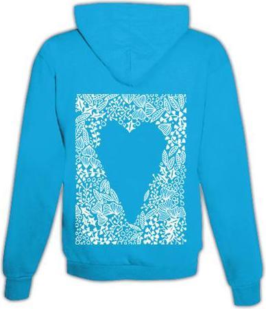 Immagine prodotto Schwesternuhr Felpa con cappuccio con motivo a cuore Unisex (L)