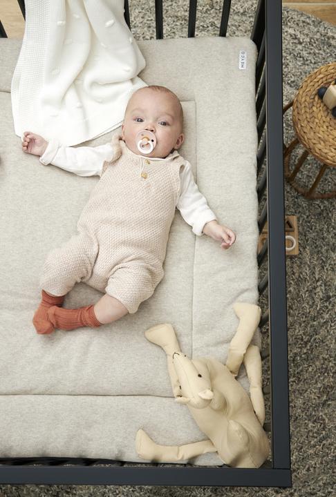 Actual product image Meyco Playpen insert Knit Basic Teddy - sand melange - 77x97cm (77 cm)