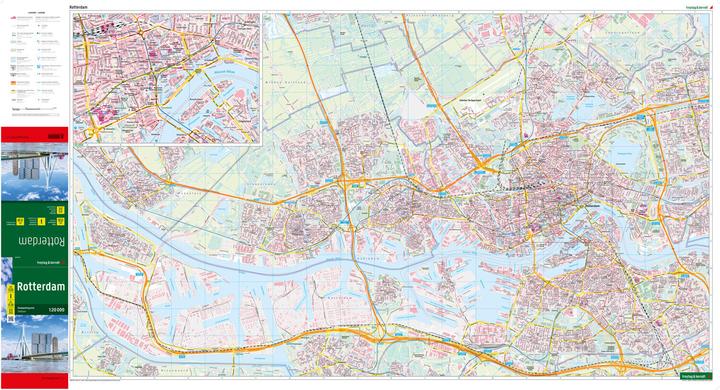 Produktbild Rotterdam, Stadtplan 1:20.000, freytag