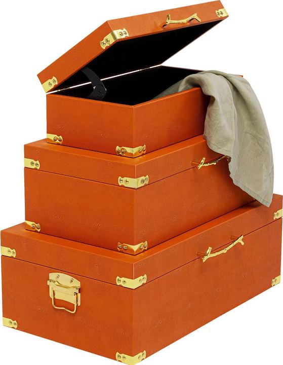 Actual product image Kare Design Box Noah Orange (3/Set)