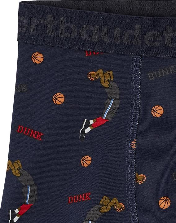 Immagine prodotto Vertbaudet Confezione da 5 boxer da ragazzo in cotone biologico, basket (128, Confezione da 5 pezzi)