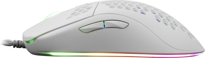 Actual product image White Shark Extremely light gaming mouse Galahad White, 72g (Cable)