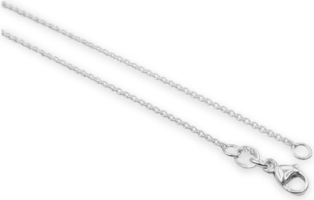Actual product image Muau Round anchor (750/18K white gold, 60 cm)