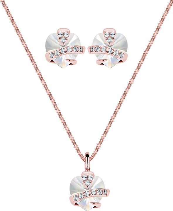 Immagine prodotto Elli Set di gioielli Cuore Cristalli Glamour Argento 925 (Argento 925)