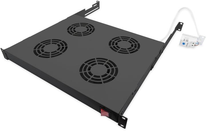 Actual product image Digitus DN-19 FAN-4-HO-SW Rack-mount ventilation unit 4 fans, black