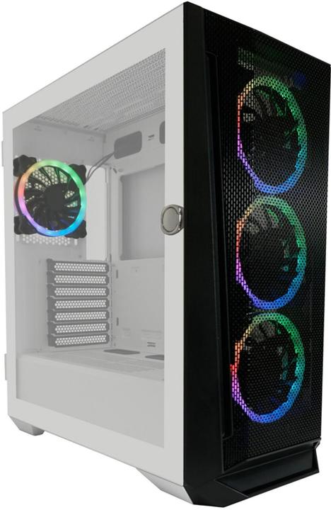 Image du produit LC-Power Boîtier Gaming 805BW Holo-1 X RGB noir/blanc retail (E-ATX, ATX, mATX, Mini-ITX)
