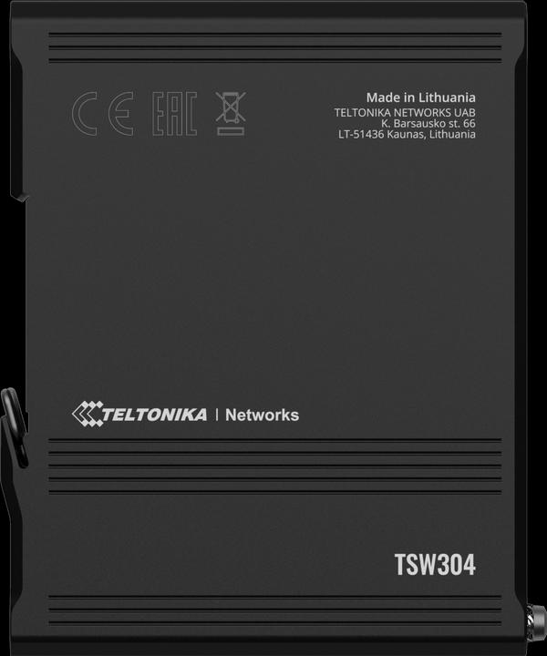 Actual product image Teltonika TSW304 4 Port Gigabit Industrial Unmanaged Switch DIN RAIL (4 Ports)