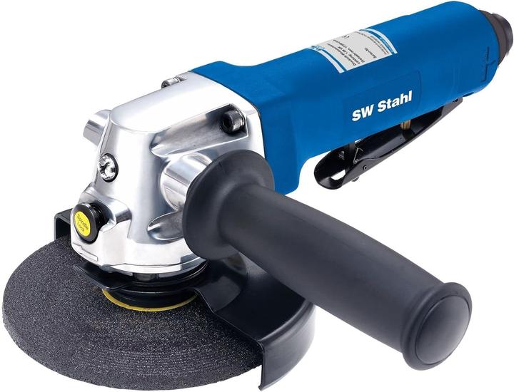Produktbild SW-Stahl S3297 Druckluft Winkelschleifer I Druckluftwerkzeug mit 1,4 PS Druckluftmotor I 12.000 U/mi (125 mm)
