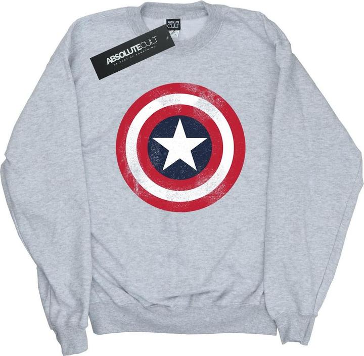 Captain America Distressed Shield Sweatshirt Mädchen