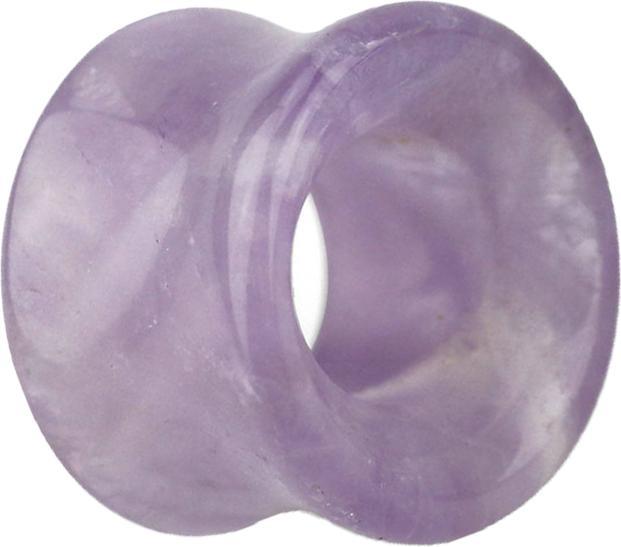Produktbild Star Piercing Flared Tunnel aus Amethyst Stein (ohne Messing, Mineralisch)